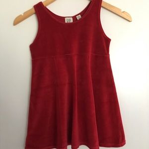 Vintage Baby Gap, Velour Red Tank Dress